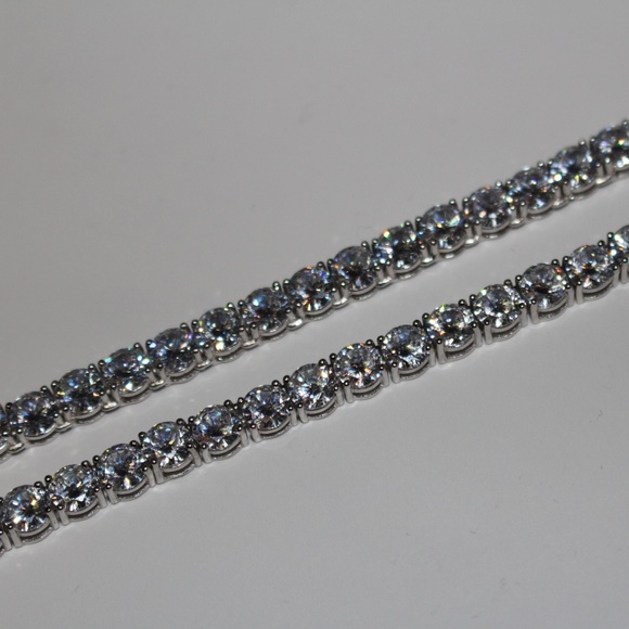 ICED OUT 60ct Tennis Chain Lab Simulated Diamond